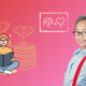 A young girl with glasses smiling when learning strategies for Positive School Experiences