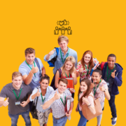 Students engaged in thoughtful discussion in a human-centred learning environment